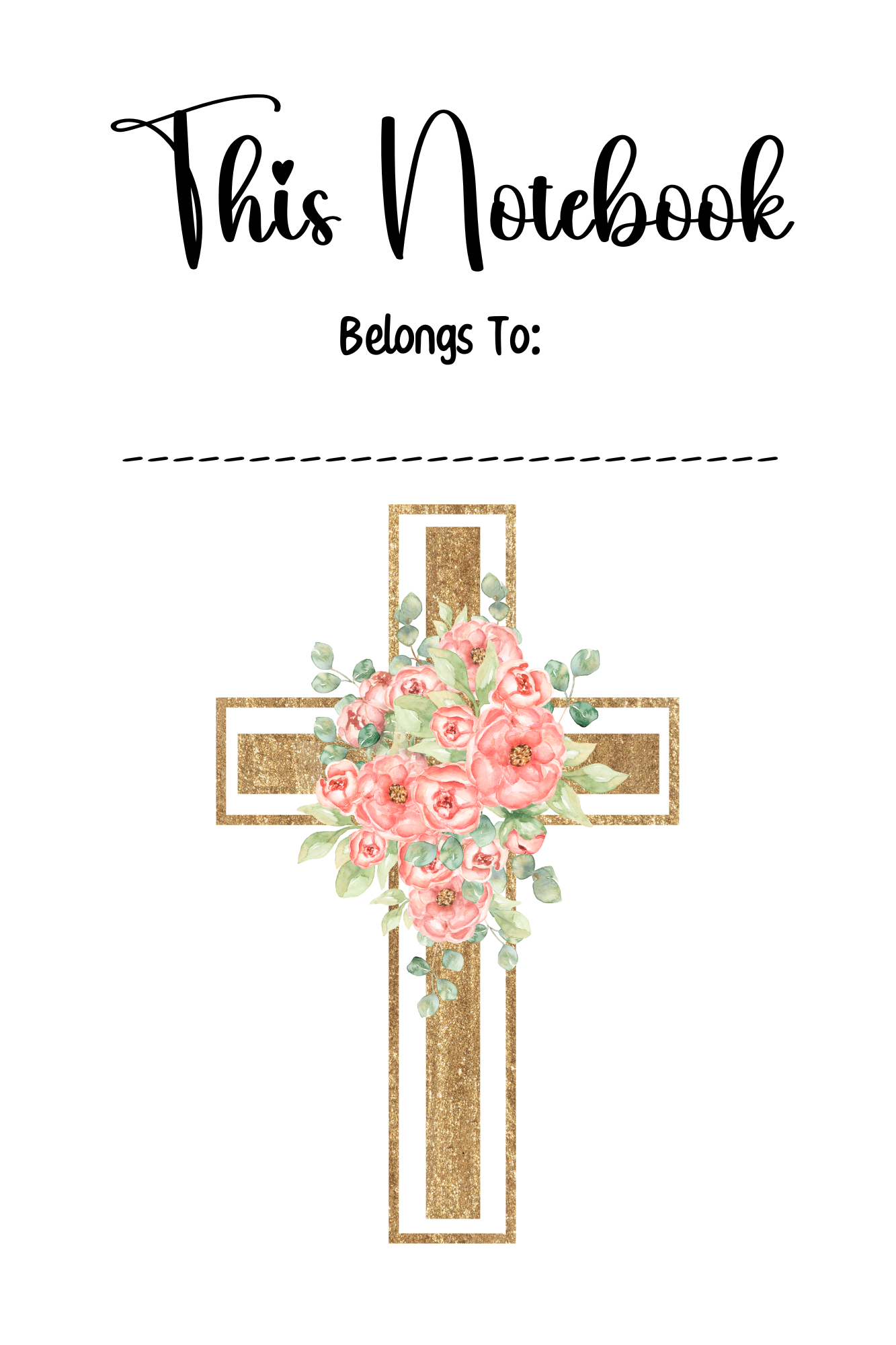 Notebook - Christian - Pink Anemone Flowers