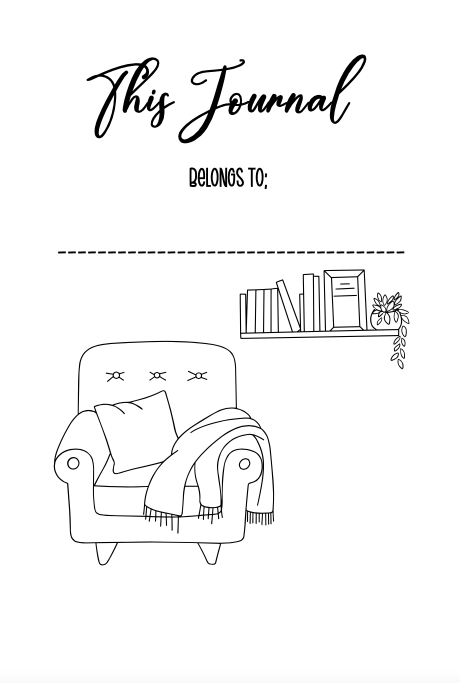 Book Review Journal - Comfy Book Nook