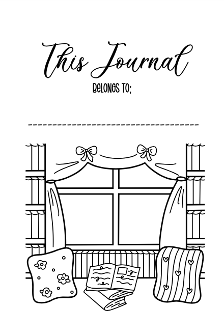 Book Review Journal - Cute Book Nook